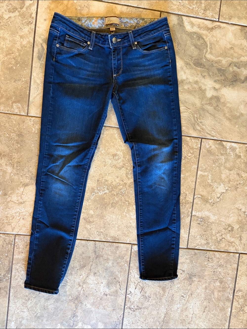 PAIGE Indigo Blue Skinny Jeans
